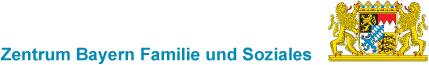 Logo des Zentrum Bayern Familie und Soziales mit Staatswappen